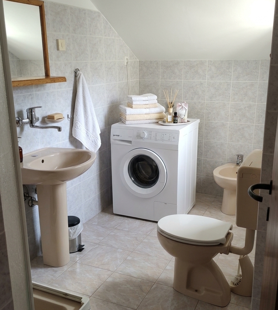 Ferienwohnungen Duka Obere Ferienhaus Badezimmer interior
